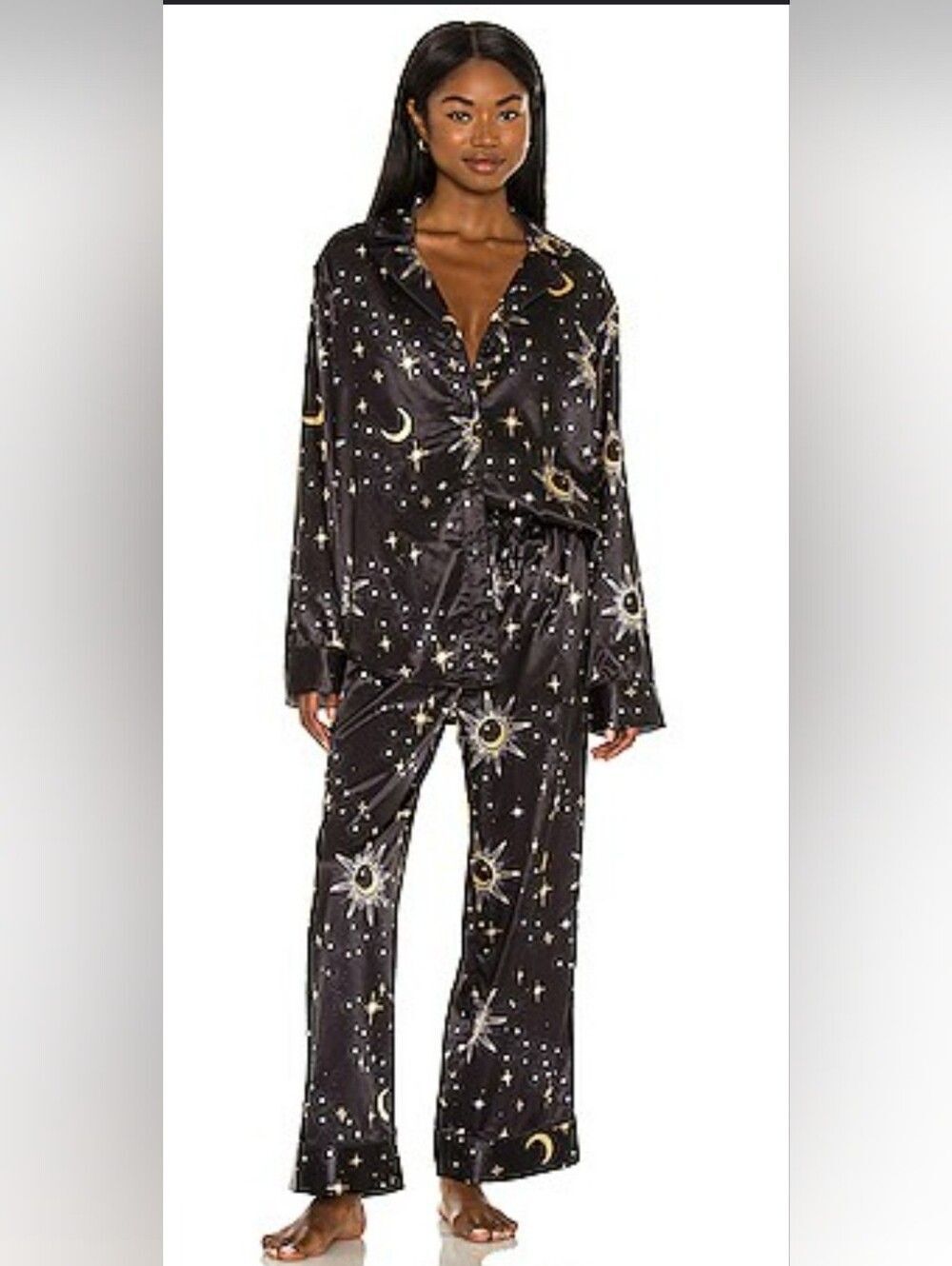 Classic Pj Set in Lucky Stars Show Me Your Mumu Pant Set XS NEW